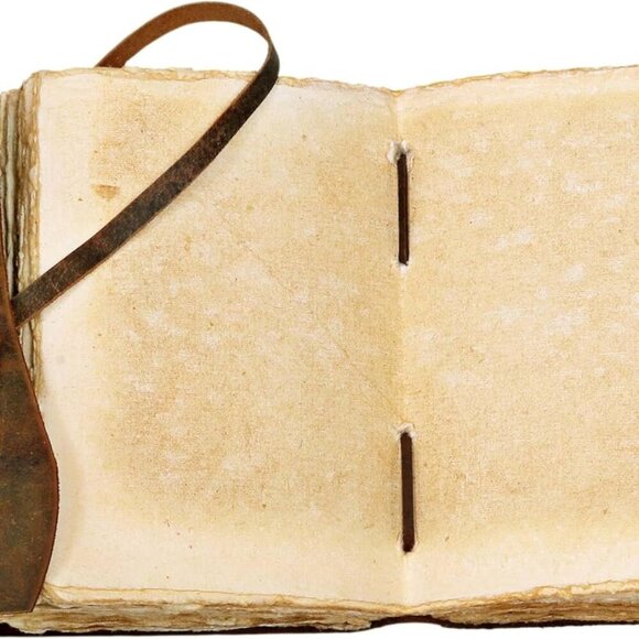 C Compass Vintage Leather Journal - Antique Handmade Leather Bound journal with - Picture 2 of 10